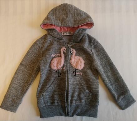 Sivá mikina s kapucňou, happy house, 92-98 cm, 98