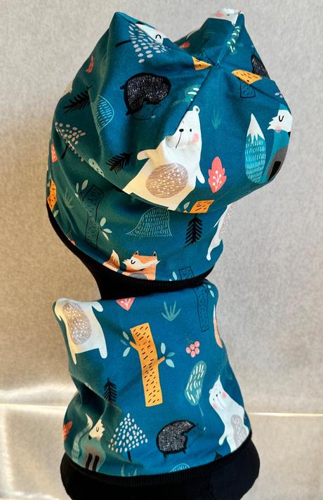 Set čiapka + nákrčník obojstranné,