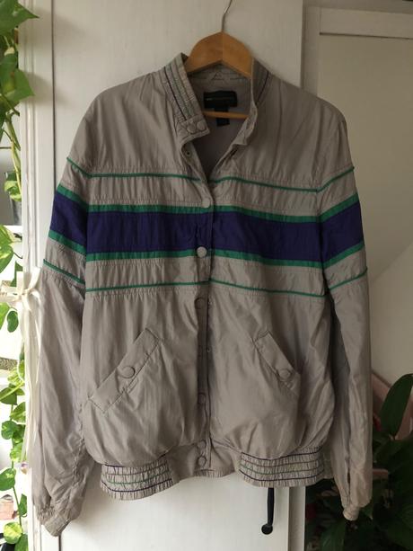 Šedá vintage bunda/ sivá ľahká bunda, mango,m