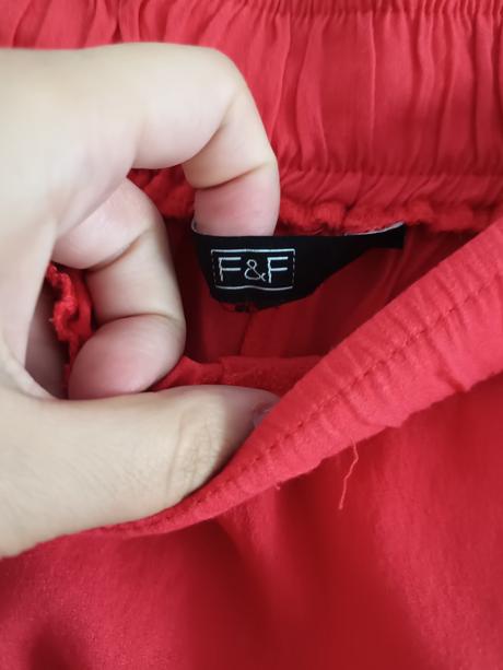 Červená maxi sukňa, f&f,s