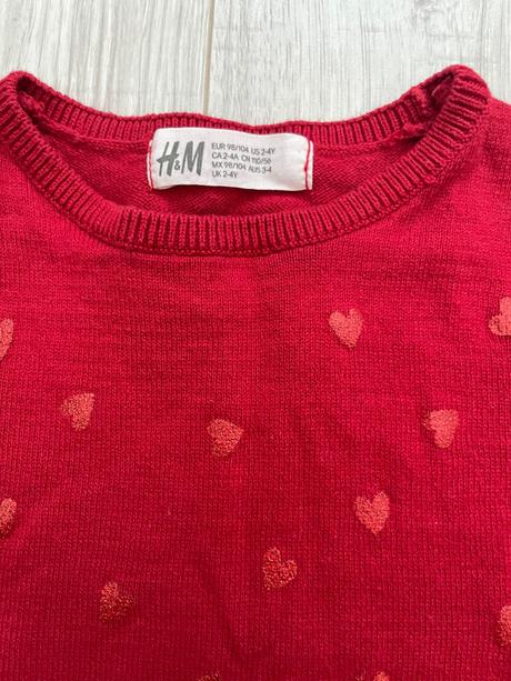 Svetrik srdiecka, h&m,104