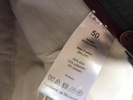 Vlnené nohavice mikä rauta, l