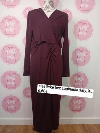 Elastické šaty bez zapínania, xl