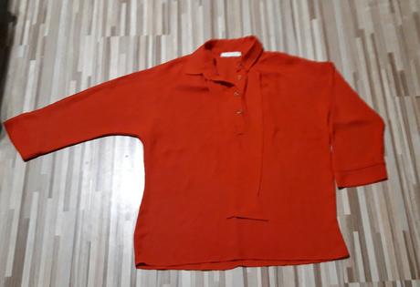 Červena jemna bluzka 38, 38