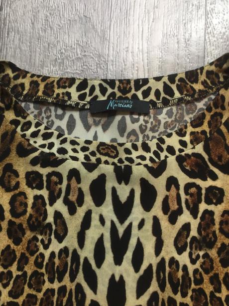 Guess by marciano leopar bluzka/top bez rukavov s, guess,s