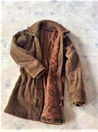 Zateplený vintage kabát xs/s, xs