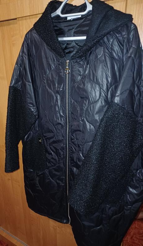 Damska cierna bunda xxxl, xxxl