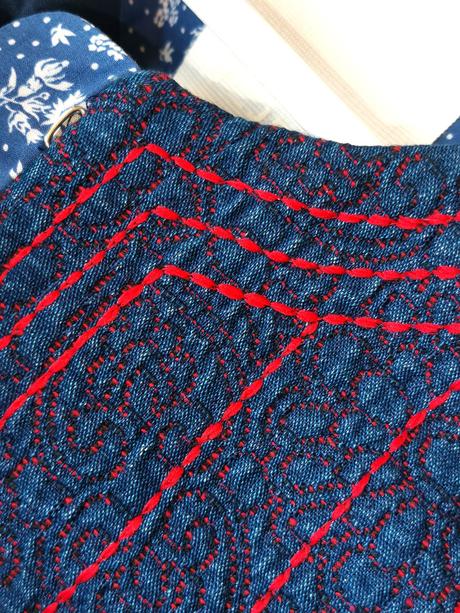 P_jean - originálny kabátik vo folklórnom štýle, m