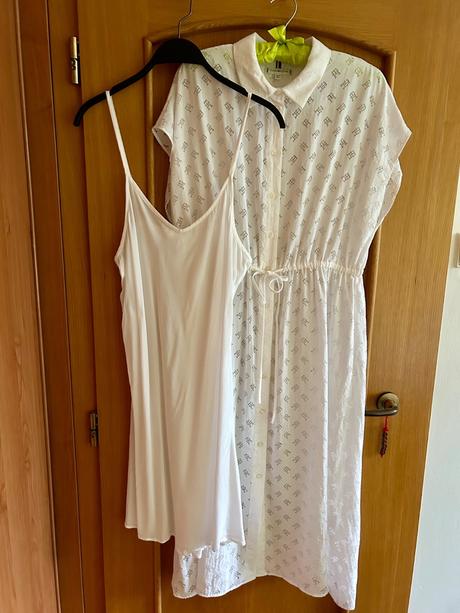 Biele šaty zn.tommy hilfiger č.38/40 so spodničkou, tommy hilfiger,l