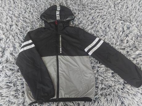 Prechodná bunda s flísom č.146/152, h&m,146