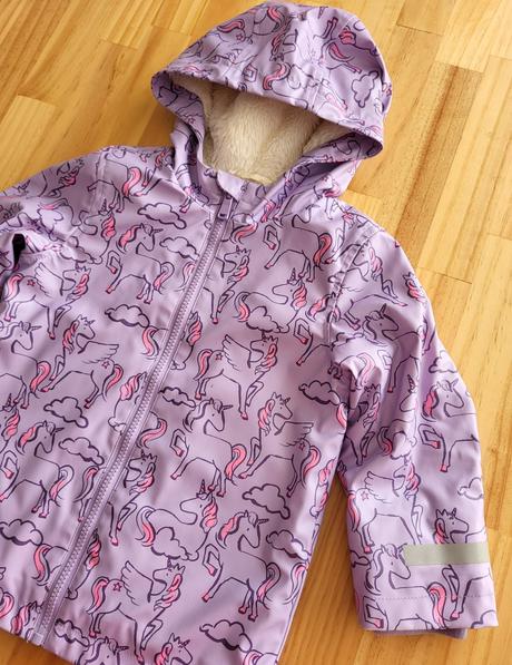 Nepremokavá bunda m&s s jednorožcom na 3-4r., marks & spencer,98
