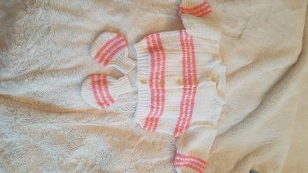 Retro ružový svetrik, 68