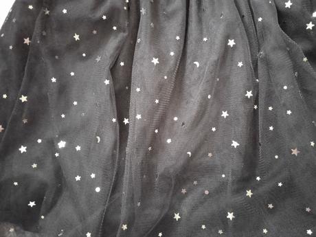 Tylová suknička so zlatými hviezdičkami, 146