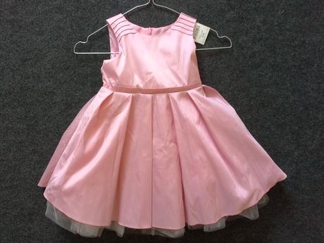 Sviatočné ružové šaty next, next,86 / 92 / 98 / 104