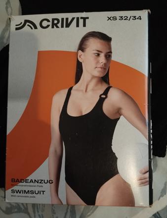 Celé čierne plavky, crivit,xs