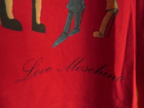 Love moschino orig. luxusny natelnik/tricko s/m, moschino,s