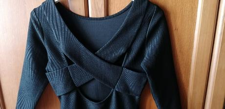 Dámske čierne štýlové šaty veľ 34 amisu, amisu,34