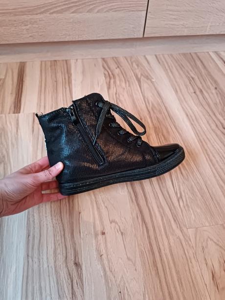 Čierne členkové tenisky so šnurovaním, 40