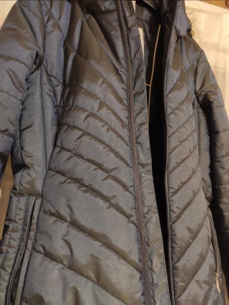 Modrá lyžiarská zimná bunda s kožušinou, mckinley,s