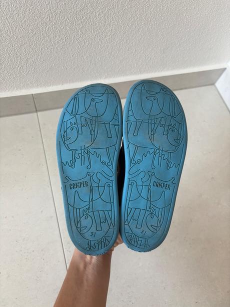 Kožené sandale camper bicho kids - blue, camper,31