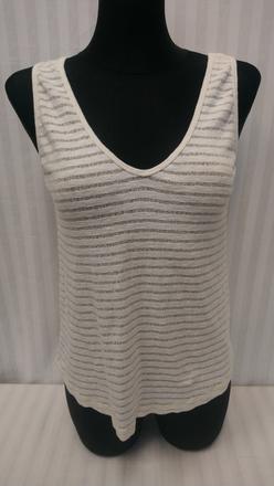 Dámsky pásikavý žlto biely top, drykorn, xs, xs