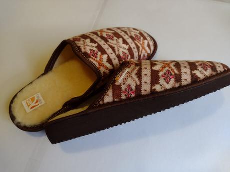 Zateplené papuče s ovčou vlnou, 38