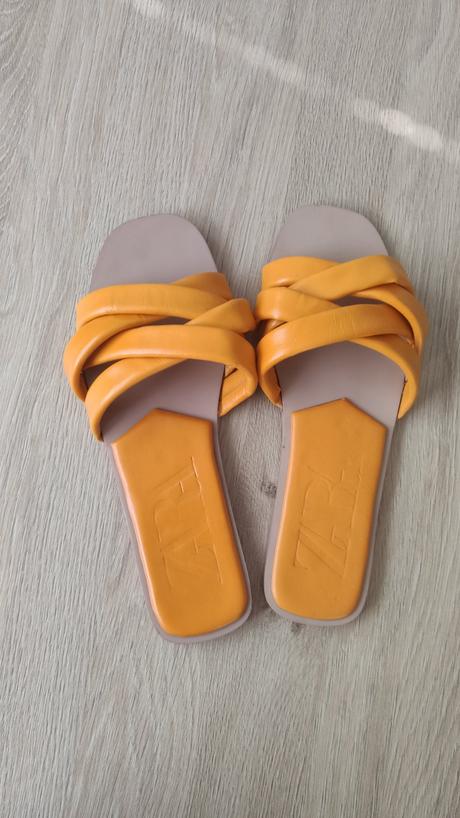 Kožené šľapky - zara, veľ. 39, zara,39