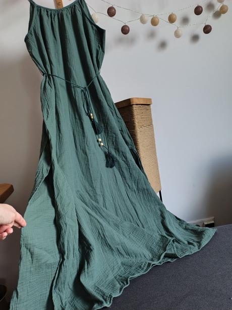 Bavlnene muselinove saty, l / m / s