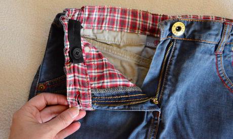 Riflová suknička modrá, 146