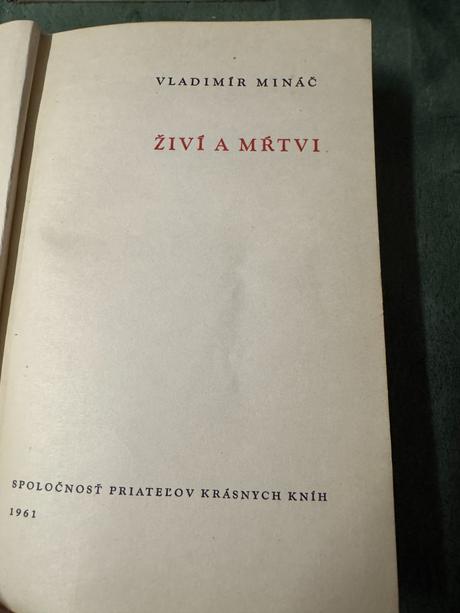 Mináč vladimír. živí a mŕtvi,