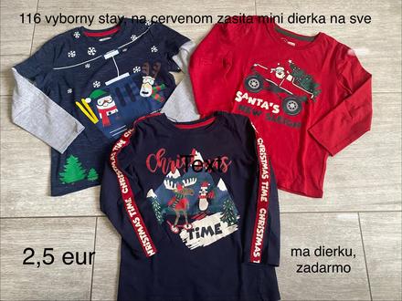 3x vianocne tricka 116, 116