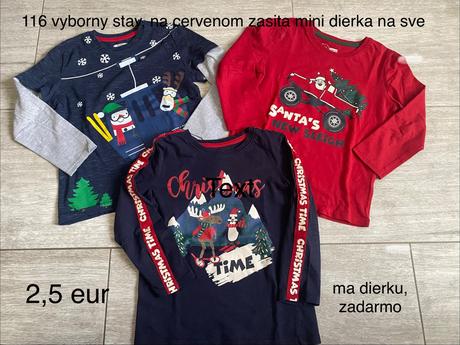 3x vianocne tricka 116, 116