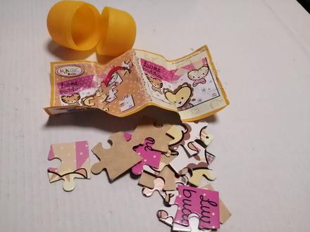Puzzle z kinder vajíčka, lev,