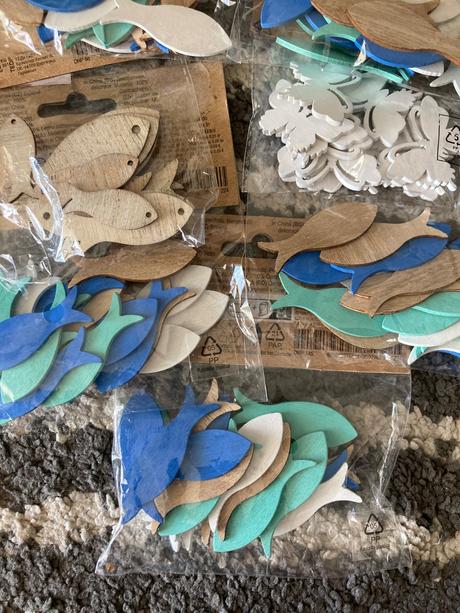 Drevené rybičky na tvorenie, 