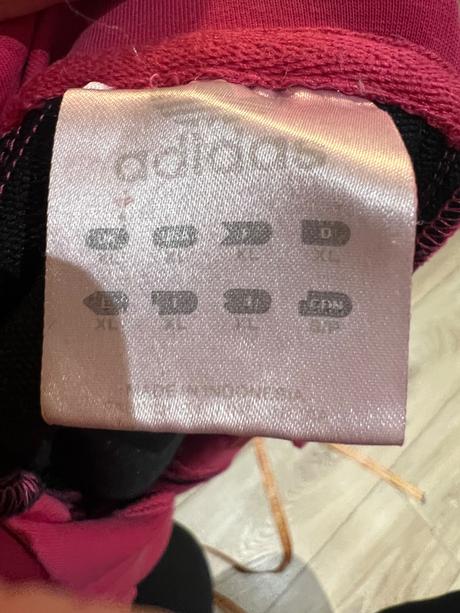 Krasna ruzova mikina adidas, adidas,l