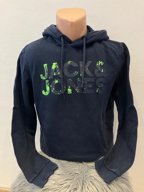 Pánska mikina s kapucňou jack jones (s), s