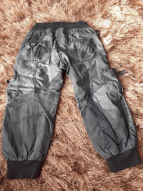 Podšité riflové nohavice velk.98, 98