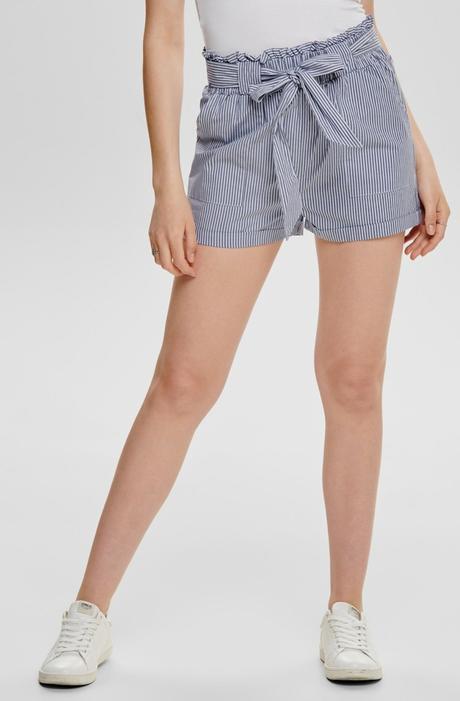 Modré dámske pruhované kraťasy only smilla, only,xs