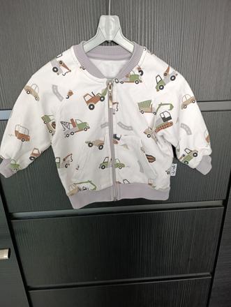 Mikina na zips autíčka 74, 74