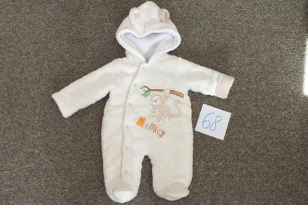 Teply overal opicka, super stav, 68