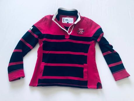 Dámska rugby/jachtárska mikina crew clothing co., l
