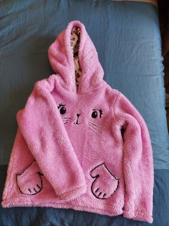 Huňata mikina mačka 116/122, 116