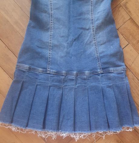 Krásne letné šaty riflové, bershka,164