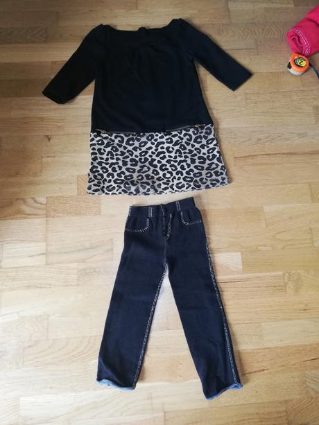 Šaty gymboree + benetton legíny zdarma, 116