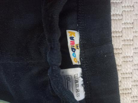 Zelené a čierne teplejšie leginy unisex, lupilu,74