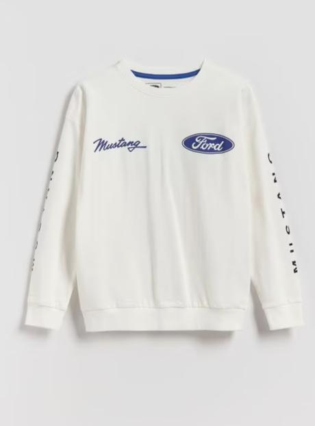 Krasna mikina ford, mustang top stav, reserved,170