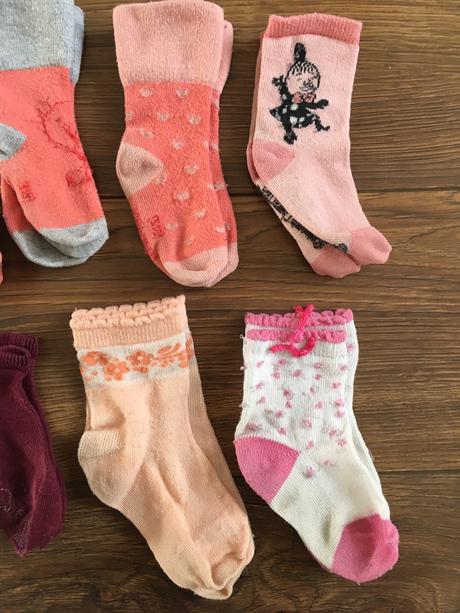 Ponožky pre dievčatko 12 mesiacov, 68