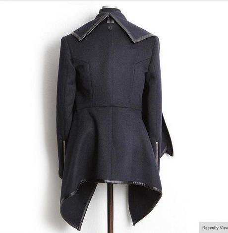 Tmavomodrý kabát, 38 - xl