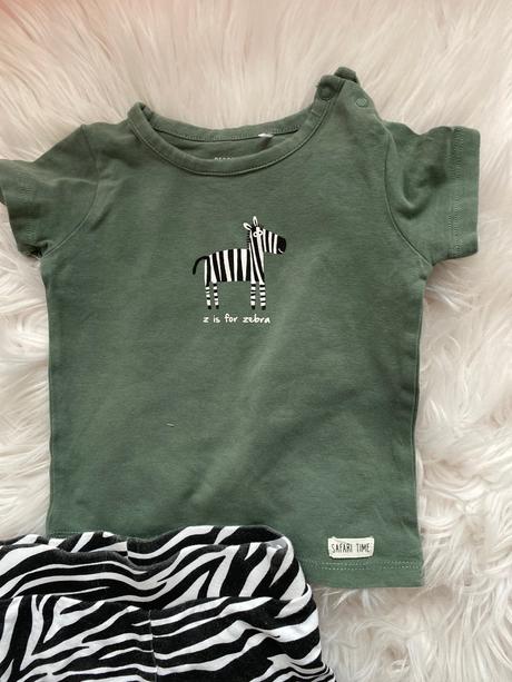 Zebra šortky +tricko, reserved,62