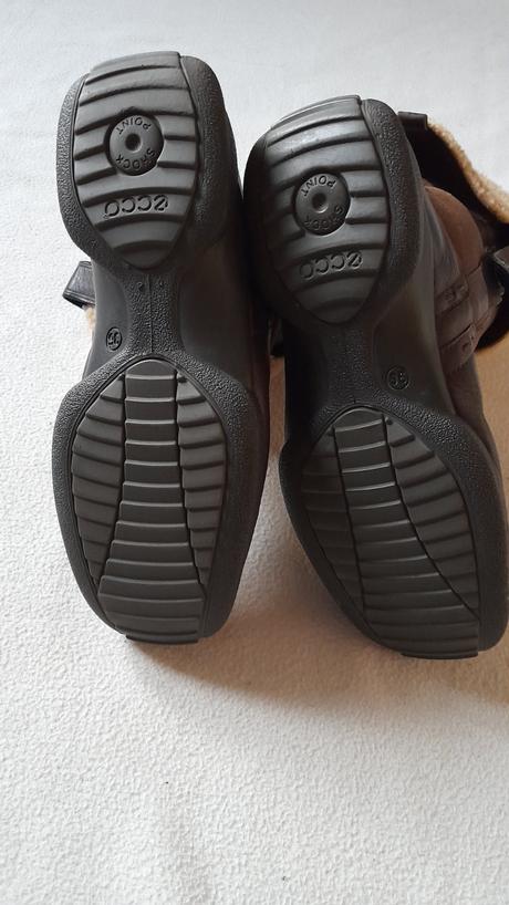 Kožené cizmy ecco, ecco,36
